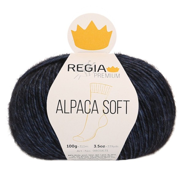 REGIA PREMIUM Alpaca Soft Nachtblau meliert