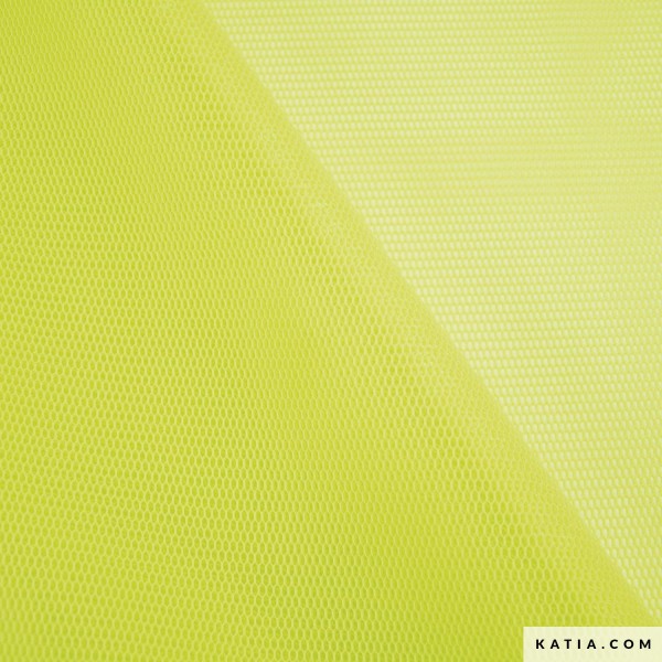 Mesh-Stoff 3D Neon Lemon