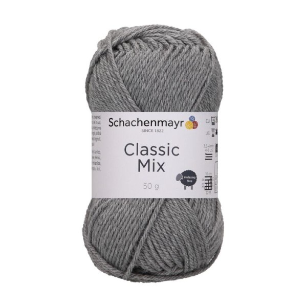 Schachenmayr Classic Mix Mid Grey Meliert