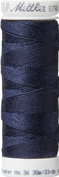 Mettler Nähgarn 30m Extra Stark Darkest Blue 0821