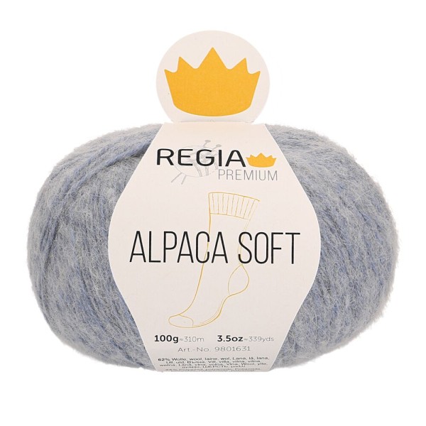 REGIA PREMIUM Alpaca Soft Hellblau meliert