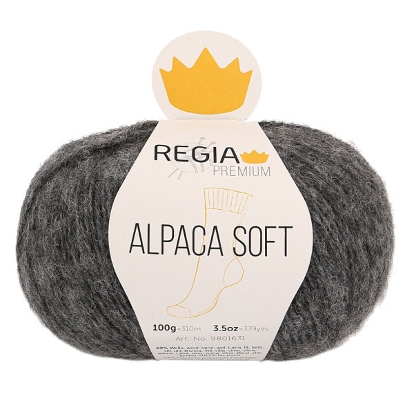 REGIA PREMIUM Alpaca Soft Anthrazit meliert